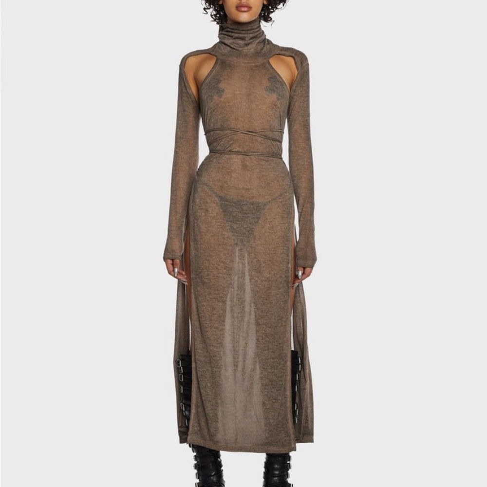 Dolls Kill Atmosphere high slit dress